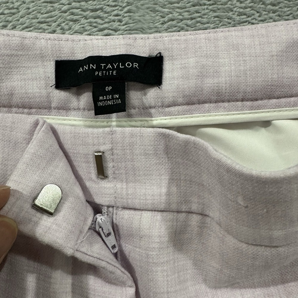 Ann Taylor Lilac Cropped pants - Picture 2 of 9